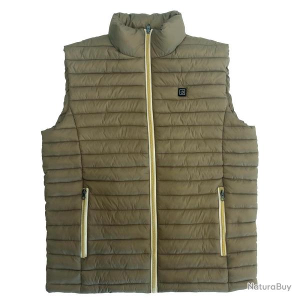 GILET CHAUFFANT KAKI