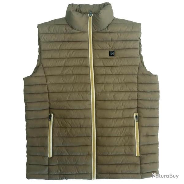 GILET CHAUFFANT KAKI