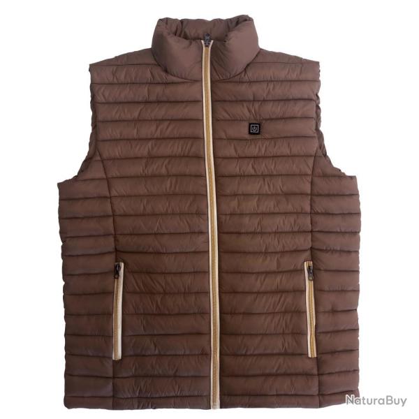 GILET CHAUFFANT MARRON