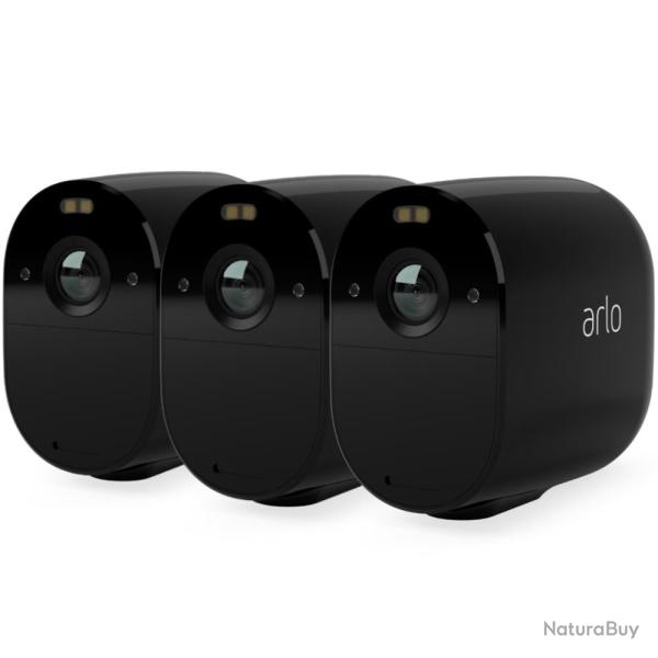 PACK 3 CAMERAS ESSENTIAL SPOTLIGHT - Noir - ARLO