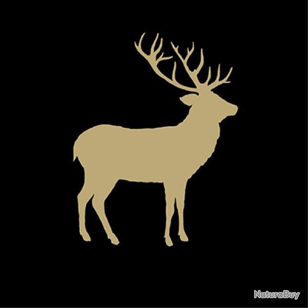 SERVIETTE CERF CONTOUR OR/NOIR - AMBIENTE
