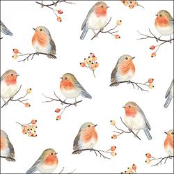 SERVIETTE FAMILLE D'OISEAUX - AMBIENTE