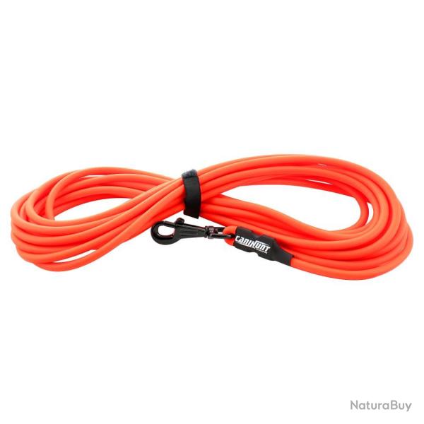 LONGE PVC RONDE XTREME 10M - Orange fluo - CANIHUNT