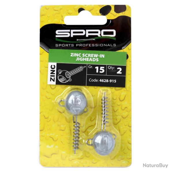 TETE A VISSER ZINC X2 - 15GR - SPRO