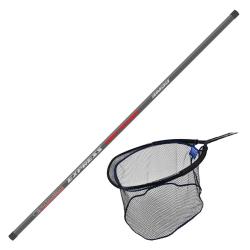 ENSEMBLE MANCHE + TETE D'EPUISETTE EXPRESS CARP TELENET 3M00 - GARBOLINO