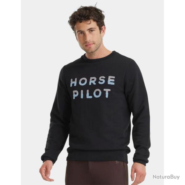 SWEATSHIRT TEAM HOMME BLACK HORSE PILOT