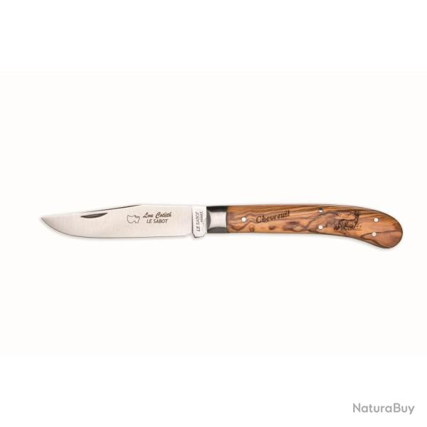 COUTEAU LOU COTETH OLIVIER CHEVREUIL 11.5CM - LE SABOT