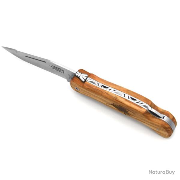COUTEAU LAGUIOLE GRANDE NATURE EN OLIVIER BECASSE - ARBALETE G.DAVID