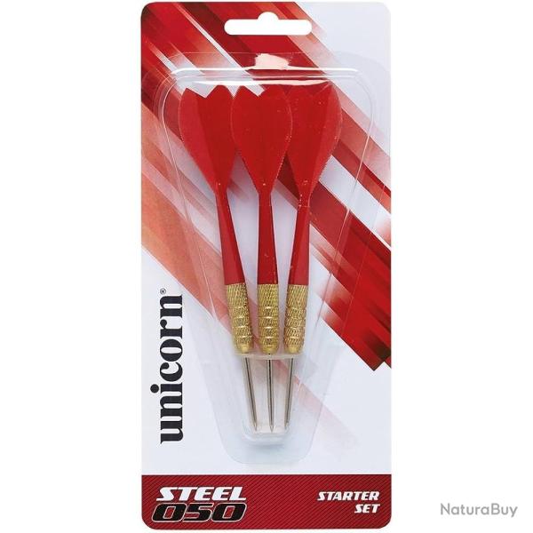 3 FLECHETTES POINTE ACIER 050 - UNICORN
