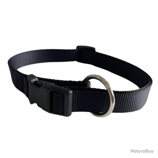 COLLIER NYLON NOIR - 30/45CM - 