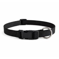 COLLIER NYLON NOIR - 45/65CM - 