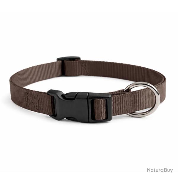 COLLIER NYLON MARRON - 30/45CM - 