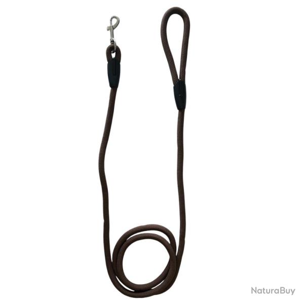 LAISSE NYLON RONDE MARRON - 2m - 