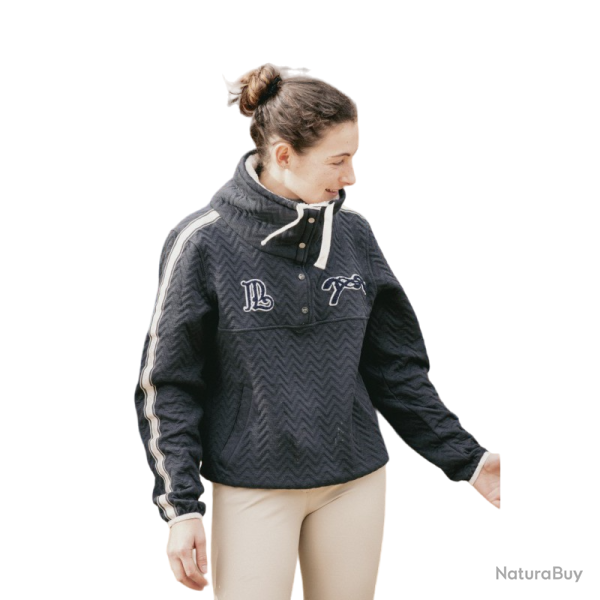 SWEAT PENELOPE FEMME SHEEPITA MARINE XS - XS - PENELOPE LEPREVOST