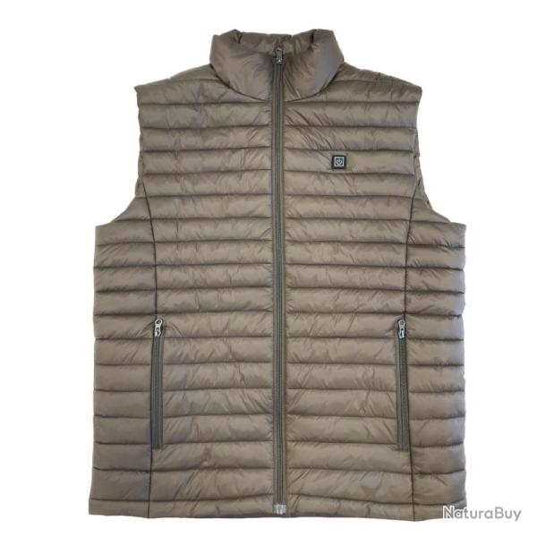 GILET CHAUFFANT MARRON NEW