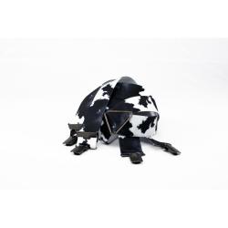 BRETELLES MOTIF VACHE NOIR ET BLANC - BOYER