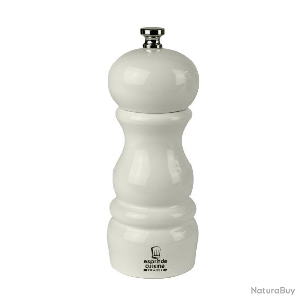 MOULIN A POIVRE EN CERAMIQUE AUTHENTIQUE 15 CM - IVOIRE - ESPRIT DE CUISINE