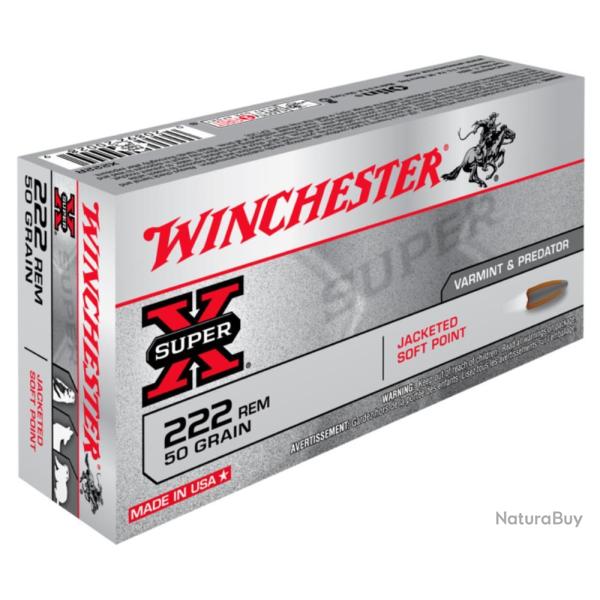 BALLES 222REM PP 50GR - WINCHESTER