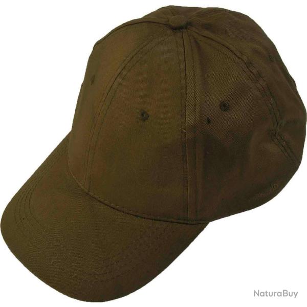 CASQUETTE UNIE 6 PANS KAKI - MERLET