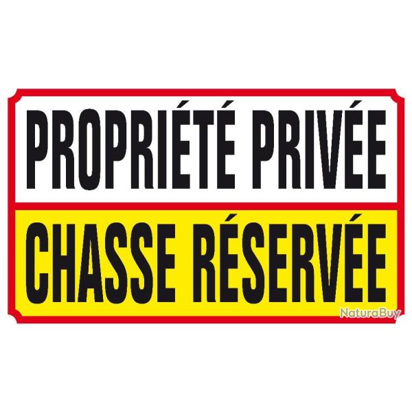 PANNEAU ALU PROP.PRIV.CHASSE RESERVEE - KROMA