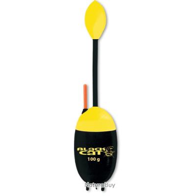 Black Cat Premium Maxi Foam Flotteur pour pêche au Poisson-Chat avec leurre Naturel Accessoires de pêche Noir 100 g