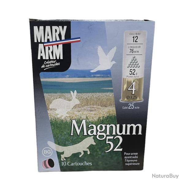 CARTOUCHES MAGNUM BG 12MAG 52G BG X10 N MARY ARM
