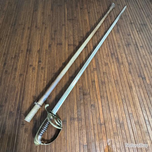 BON SABRE D'OFFICIER D'INFANTERIE MOD�LE 1882 MANUFACTURE DE CHATELLERAULT 1890 WW1 14-18