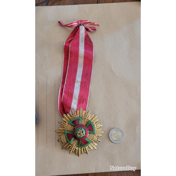 medaille d�corative ancienne Sultan ethiopie Ordre de Menelik 2