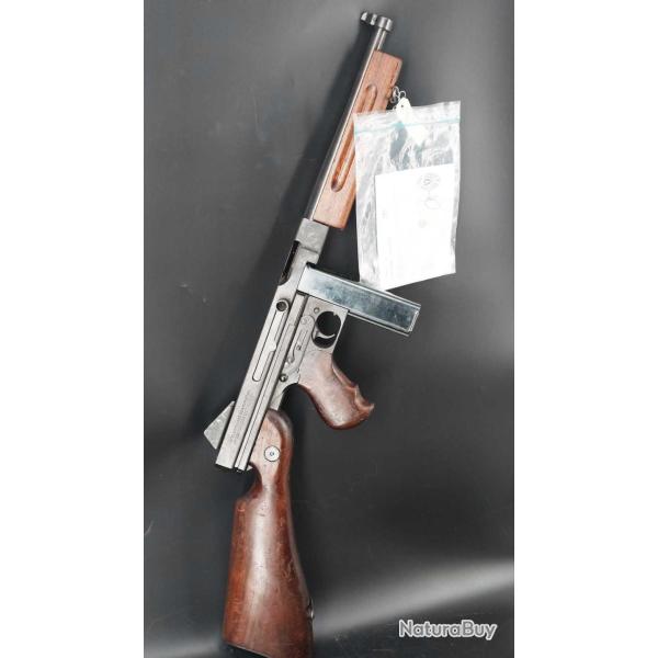 PISTOLET MITRAILLEUR THOMPSON MODELE M1 A1 45ACP NEUTRALISATION UE CULASSE MOBILE 2eme GM U.S.A. Cat