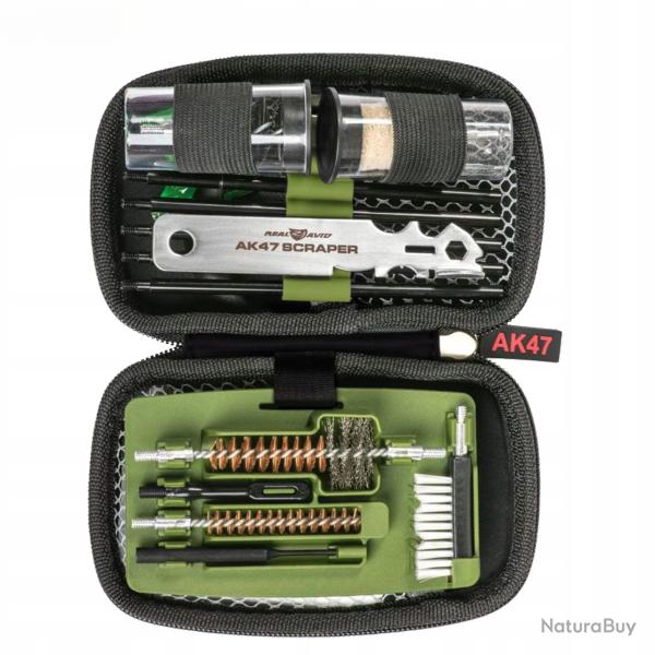 Kit de nettoyage pour fusil AK47 Real AVID, tui de 16 pices