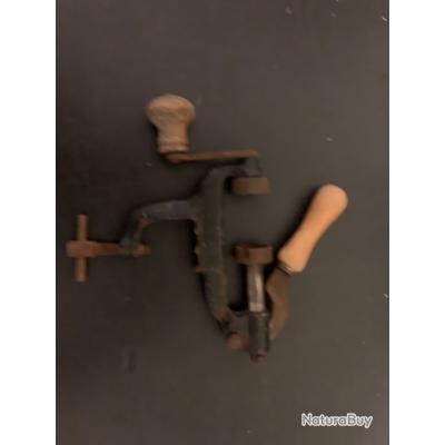 Ancien Sertisseur De Cartouches Calibre 16 G D – Outil De Chasse Français Bois Et Métal