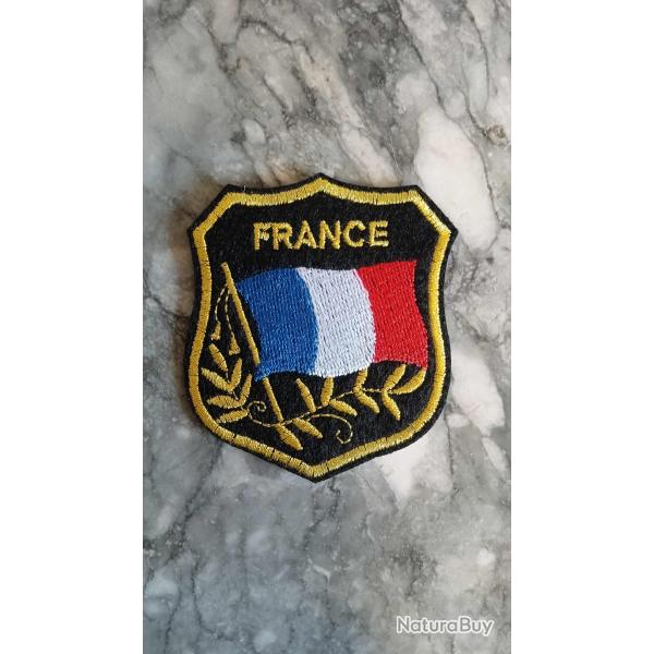 Patch drapeau France or livraison offerte