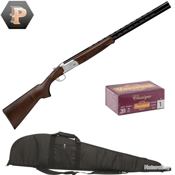 BF25 ! Pack chasseur Fusil de chasse Yildiz extracteur Cal.20/76 + mun + fourreau