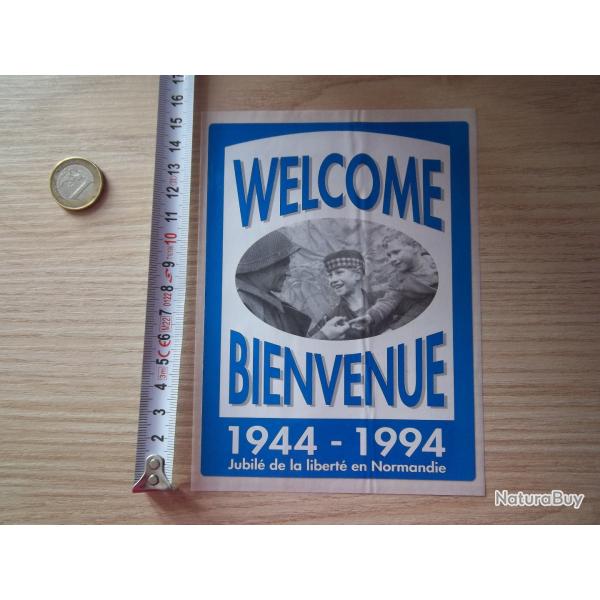 autocollant vintage 50 �me anniversaire d�barquement Normandie collection