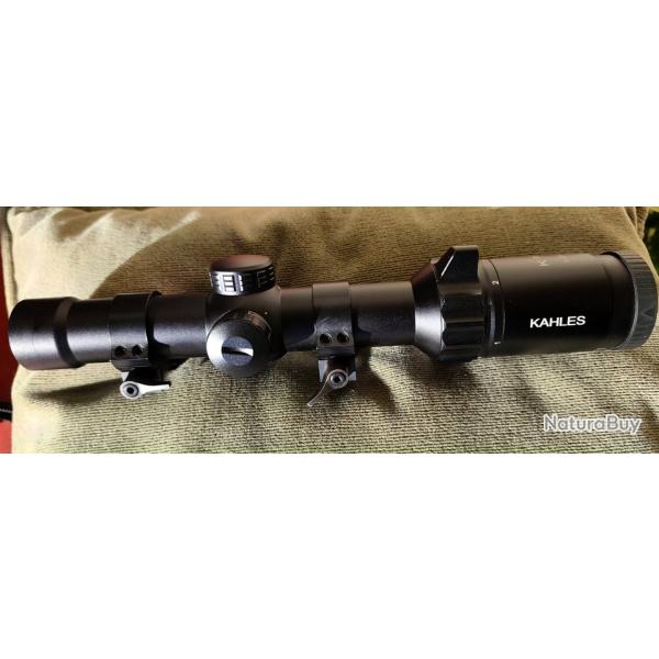 Lunette de battue Khal�s K16i 1x6-24 r�ticule SM1 �tat neuf avec les colliers amovibles pour rail