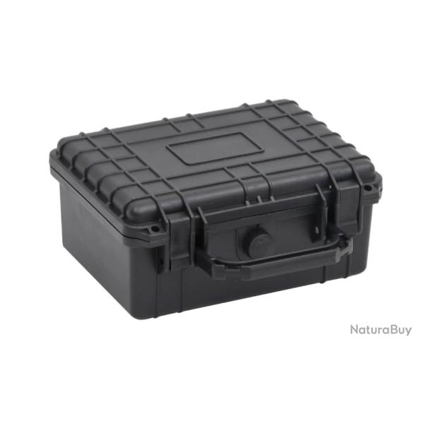 Valise vol portable PP noir 24x19x11 cm tanche avec mousse