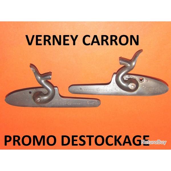 lot paire de platines de fusil a percussion VERNEY CARRON FRERES - VENDU PAR JEPERCUTE (a66412)