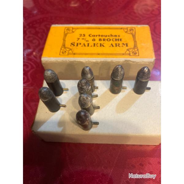 Balles  broche 7mm avec bote Spalek