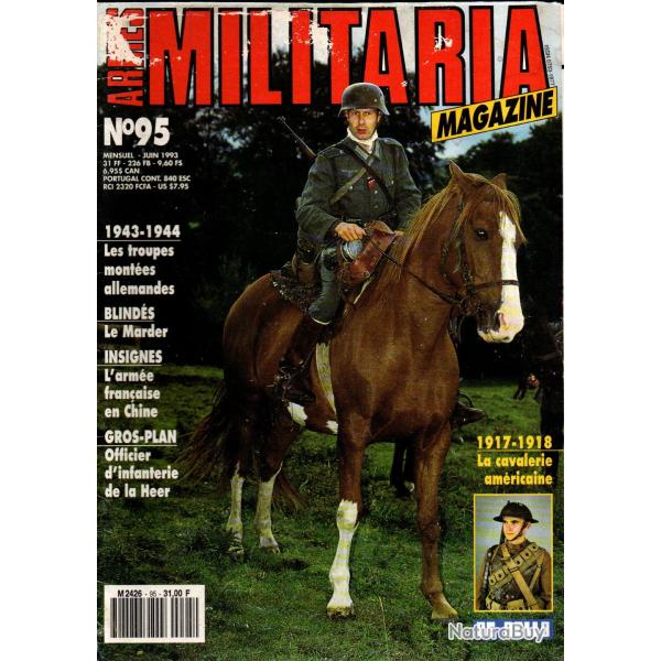 Militaria magazine 95 cavalerie am�ricaine 17-18, troupes mont�es germaniques 43-44, marder,