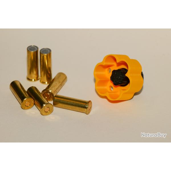 Speedloader revolver 38 Special & 357 mag - couleur jaune