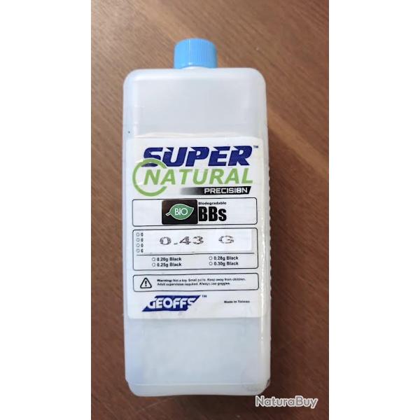 Billes sniper Geoffs bio Super Natural 0,43g