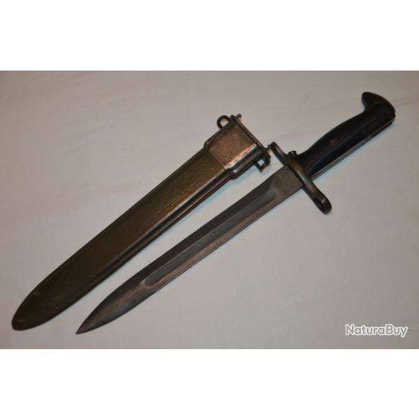 BAIONNETTE AMERICAINE MODELE  M1 FABRICATION UTICA FUSIL US GARAND- LIBERATION-2� GUERRE MONDIALE