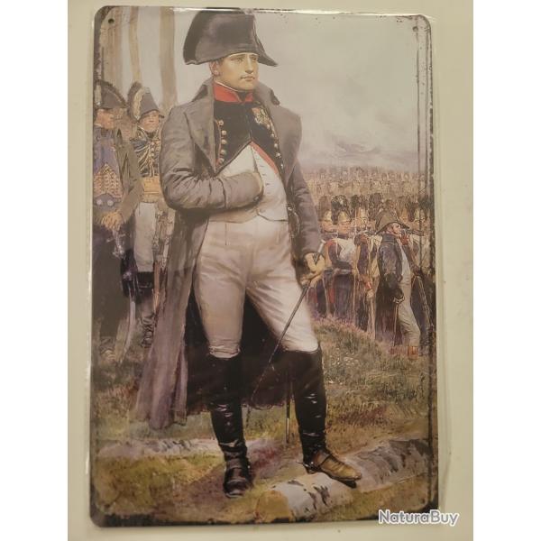 Objets de collection Plaque m�tallique NEUVE avec NAPOLEON 1ER  VOIR 30 CM SUR 20 CM