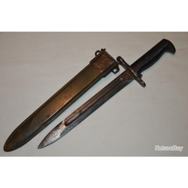 BAIONNETTE AMERICAINE MODELE  M1 RARE FABRICATION PAL FUSIL US GARAND- LIBERATION-2� GUERRE MONDIALE