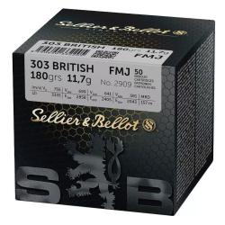 50 balles FMJ Cal.303 British 180Grs S&B