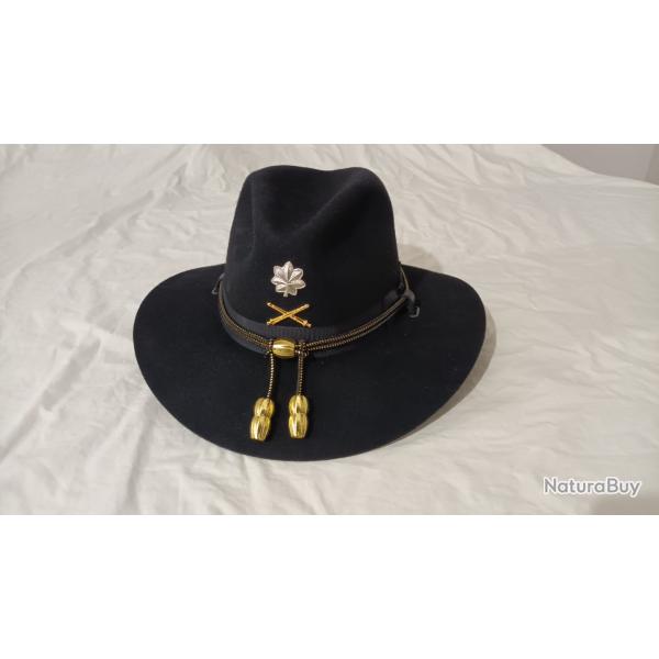 Vritable STETSON de l'arme US, artillerie,  au grade de lieutenant-colonel