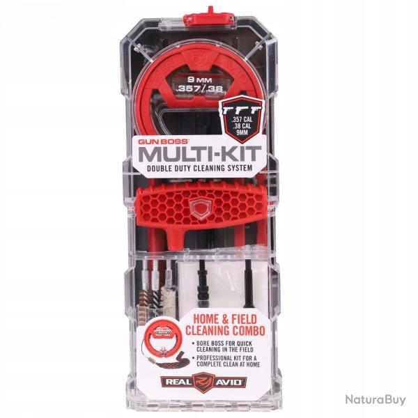 Kit de nettoyage pour armes Ramrod Gun Boss .357 .38 9 mm REAL AVID