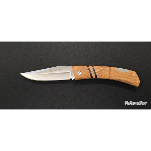 Couteau de poche Muela ZX-8OL  Acier MoVa & manche en olivier