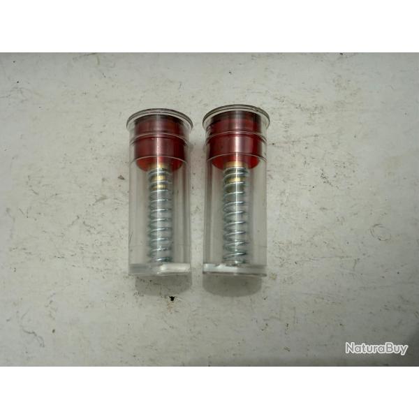 2 cartouches de manipulation pour calibre 12