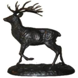 Bronze Cerf &agrave; l'arr&ecirc;t grand mod&egrave;le LOVERGREEN